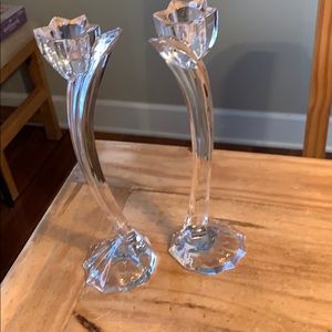 Mikasa Crystal Candle Holders